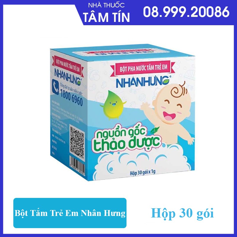 [CHÍNH HÃNG ] Bột Tắm Trẻ Em Nhân Hưng - Bột tắm Thảo Dược Ngừa Rôm Sảy, Mụn Nhọt, Hăm Tã Hiệu Quả Cho Bé
