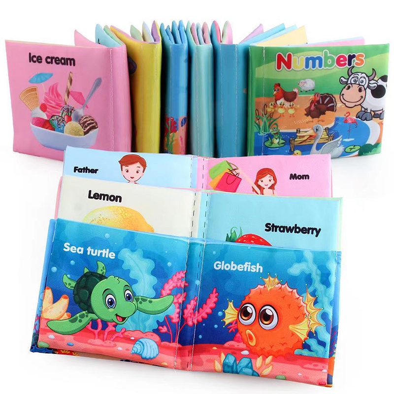 1 Sách Vải Mềm Có Âm Thanh Vui Nhộn Cho Bé