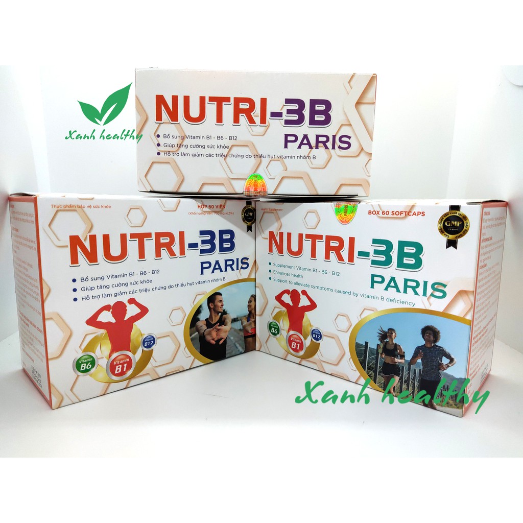 Viên uống Bổ sung B1, B6, B12, kẽm, thymomodunin NUTRI - 3B Paris - Tăng cường sức khỏe, nâng cao sức đề kháng