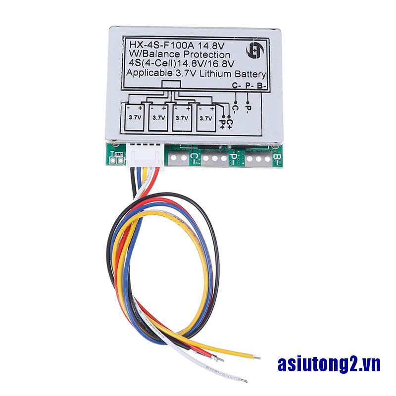 Bảng mạch bảo vệ bms 4s 14.8v 16.8v 100a w cân bằng pin li-ion lithiu 18650 | BigBuy360 - bigbuy360.vn