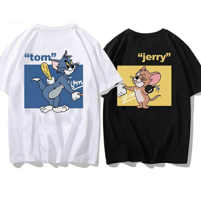 Áo thun tay lỡ Unisex Mèo chuột