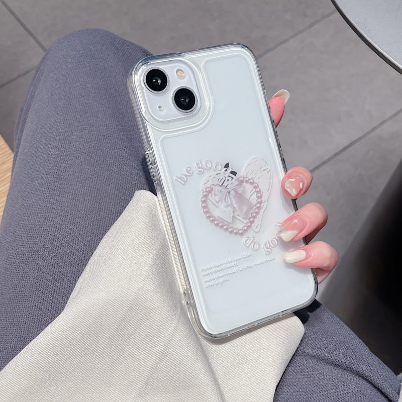 Ốp Điện Thoại PC Cứng Chống Sốc Đính Nơ Ngọc Trai Dễ Thương Cho IPhone 13 Pro Max 12 11 XS Max X XR 7 8 Plus