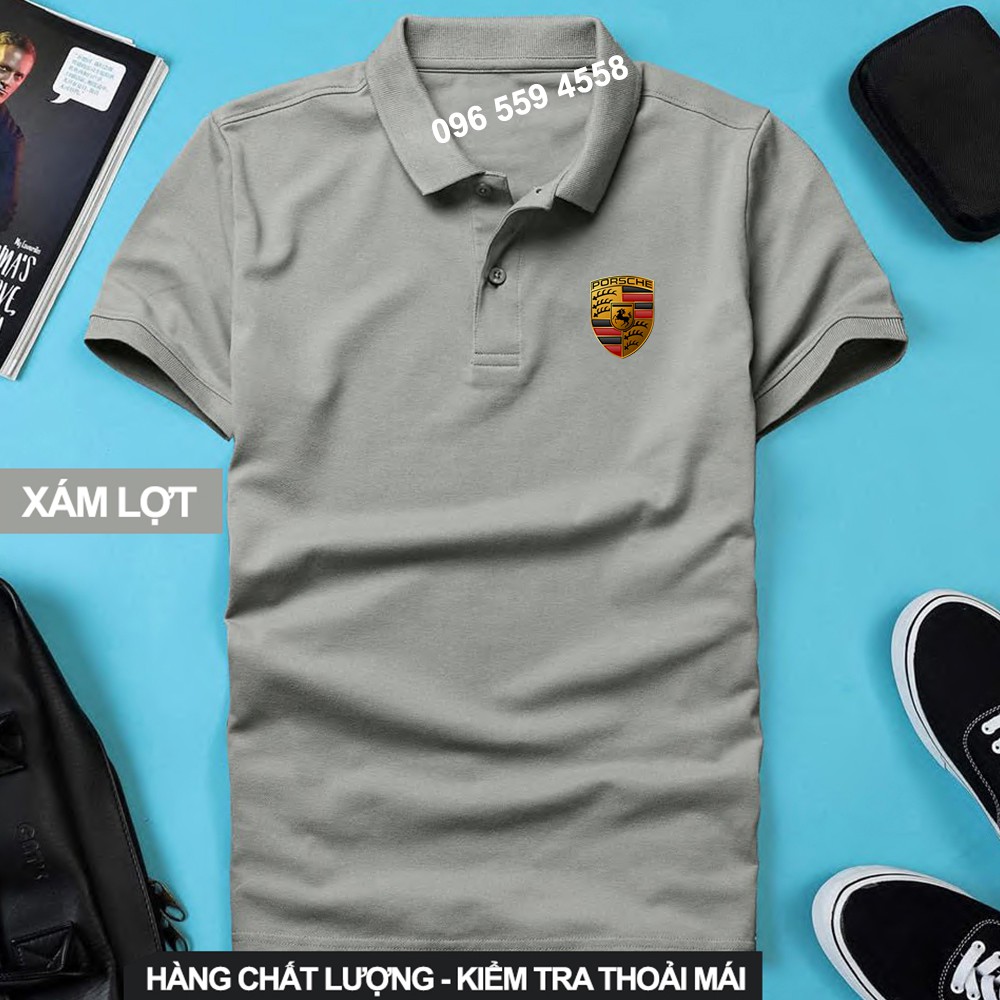 Áo thun Polo Porsche Cao Cấp - Polo có cổ Logo Hãng Xe Ô tô nhiều màu sang trọng, lịch lãm, đẳng cấp, thời trang | BigBuy360 - bigbuy360.vn