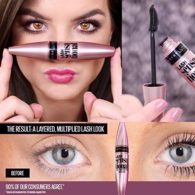 MASCARA LÀM CONG MI 100° HYPERCURL ĐEN MAYBELLINE