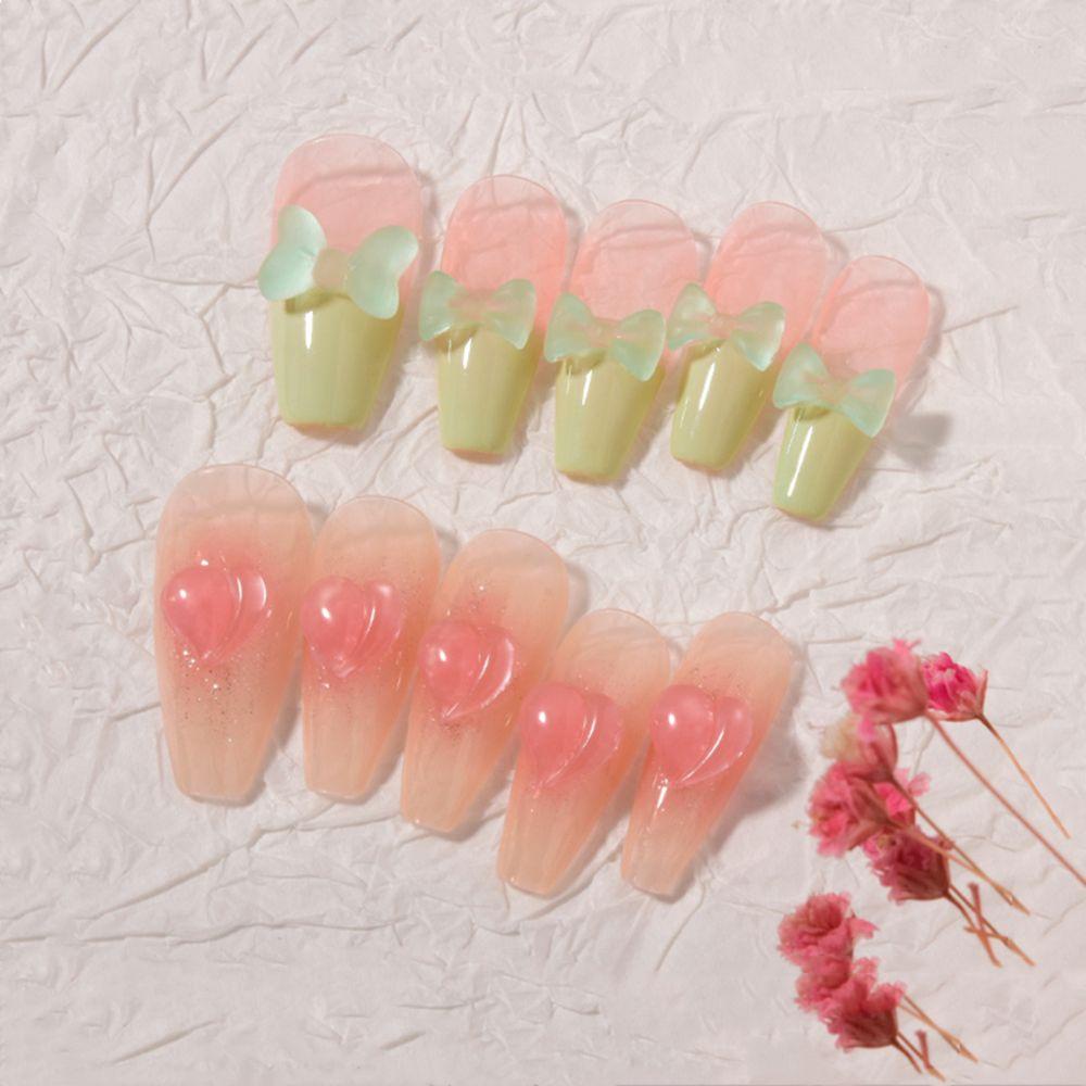 JUNE Hộp 6 Ngăn Đựng Hạt Nhựa 3D Đính Móng Nghệ Thuật