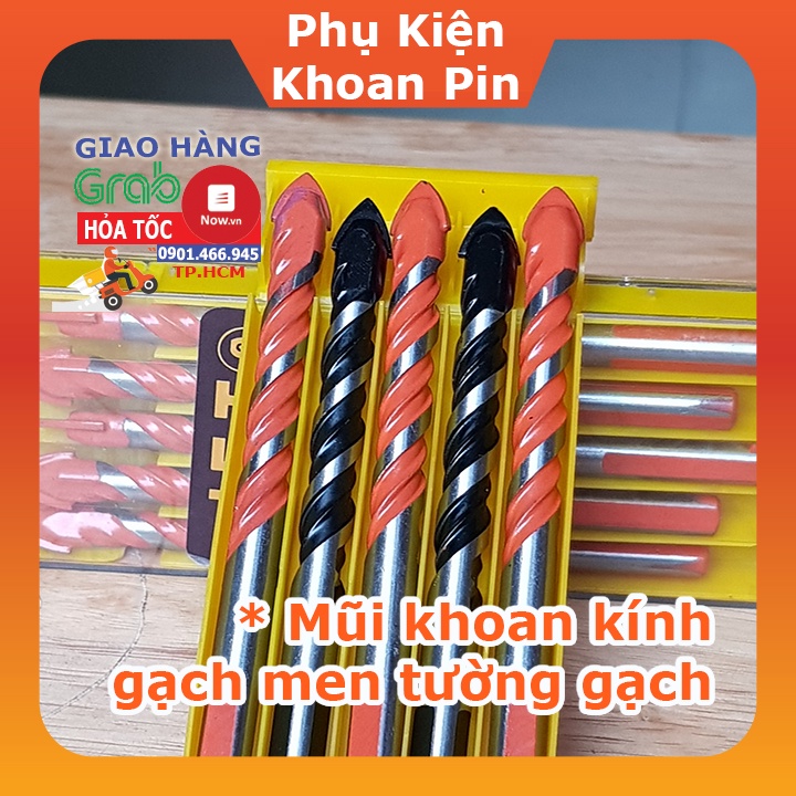Mũi khoan đa năng mũi thép Tungsten khoan trên gạch,gốm,sứ,thủy tinh,bê tông,tường xi măng,đá,nhô (P039)