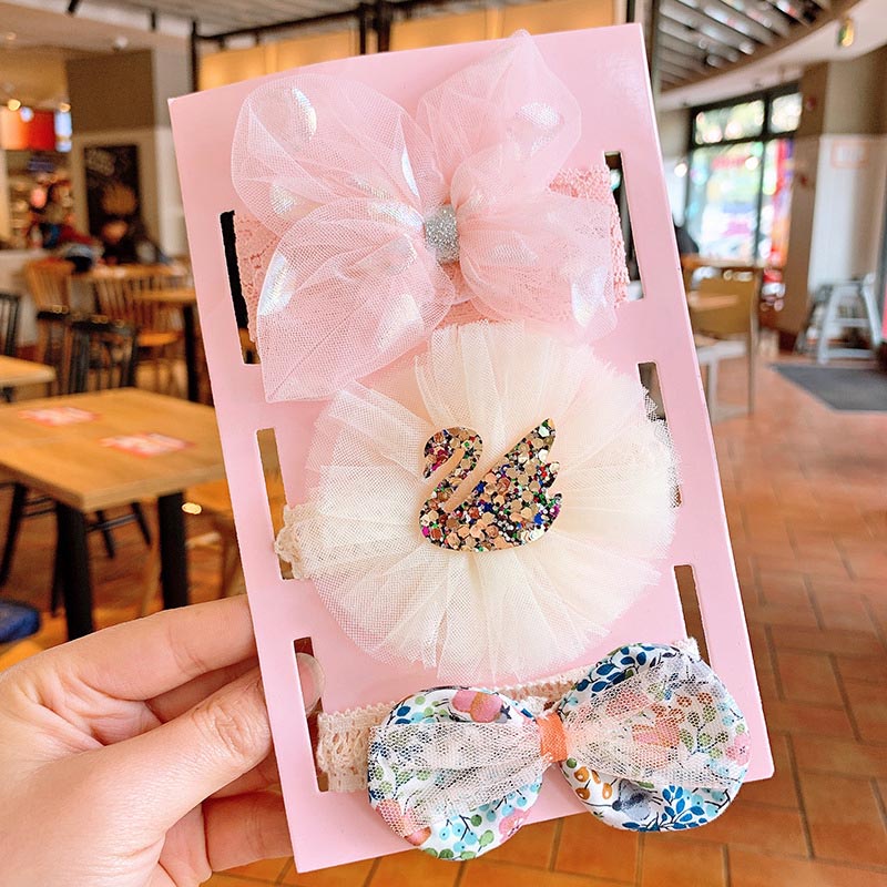 Set 3 Băng Đô Nơ Xinh Xắn Dành Cho Bé Gái