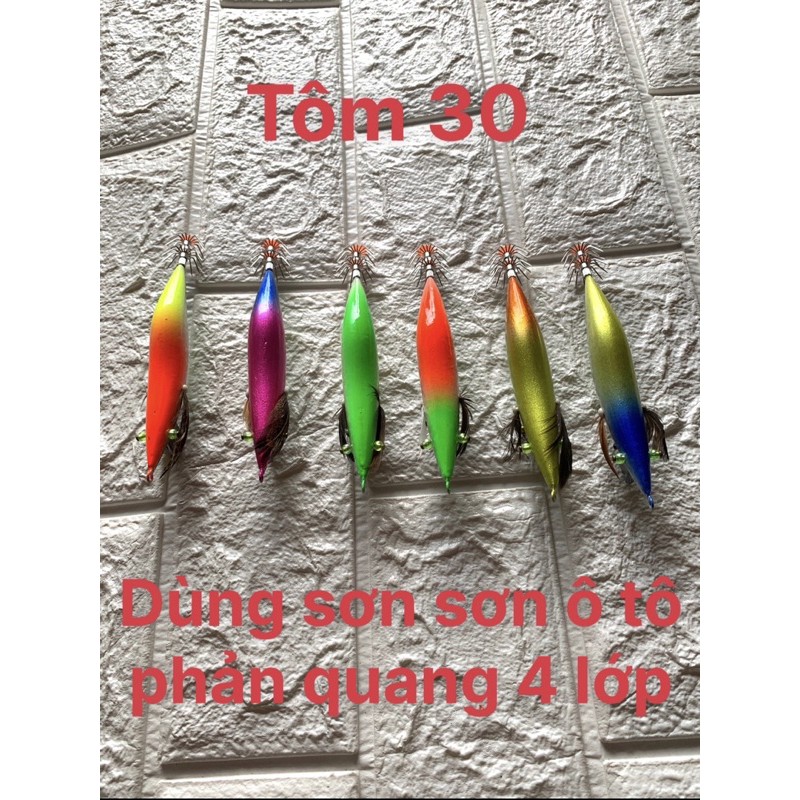 Tôm câu mực, tôm sơn câu mực ( số 30-35-40g)