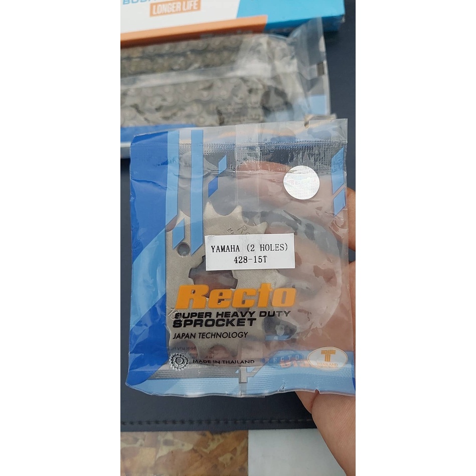 NSD RECTO DĨA NHÔM 7075 XE EXCITER 135 5 SỐ VÀ 4 SỐ 15T-39T-124L SÊN ĐEN