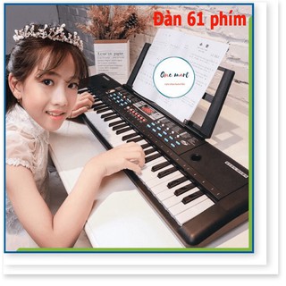 [Hàng Đẹp] Đàn Piano Đàn Điện Tử 61 Phím Kèm Mic Cho Bé Đàn Organ