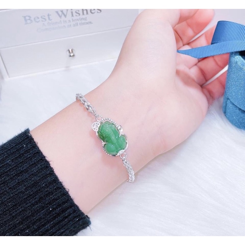 Lắc tay Nghê mix dây phụng bạc, may mắn tài lộc đủ màu phong thuỷ Mainomi Shop Bạc Xinh