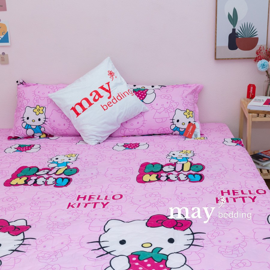 Ga giường họa tiết May Bedding m6x2m hoặc m8x2m poly cotton kèm 2 vỏ gối nằm | BigBuy360 - bigbuy360.vn