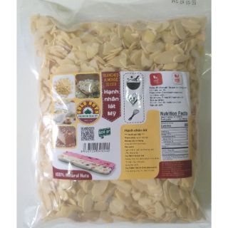Hạnh nhân lát cao cấp xuất xứ My_bịch 500gr