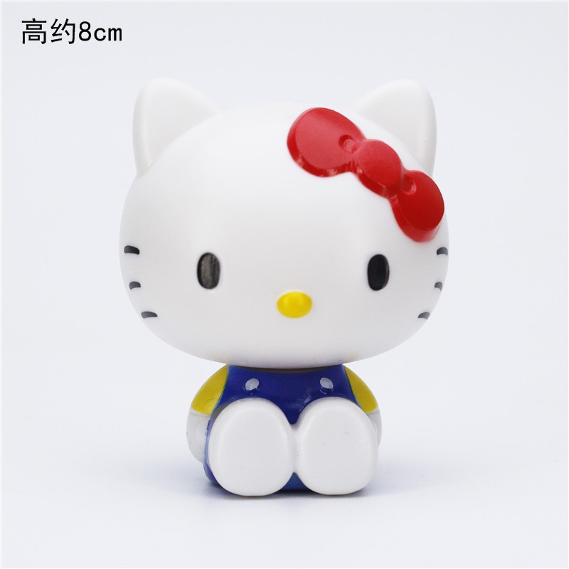 Phụ Kiện Trang Trí Bánh Kem Hình Mèo Hello Kitty Dễ Thương