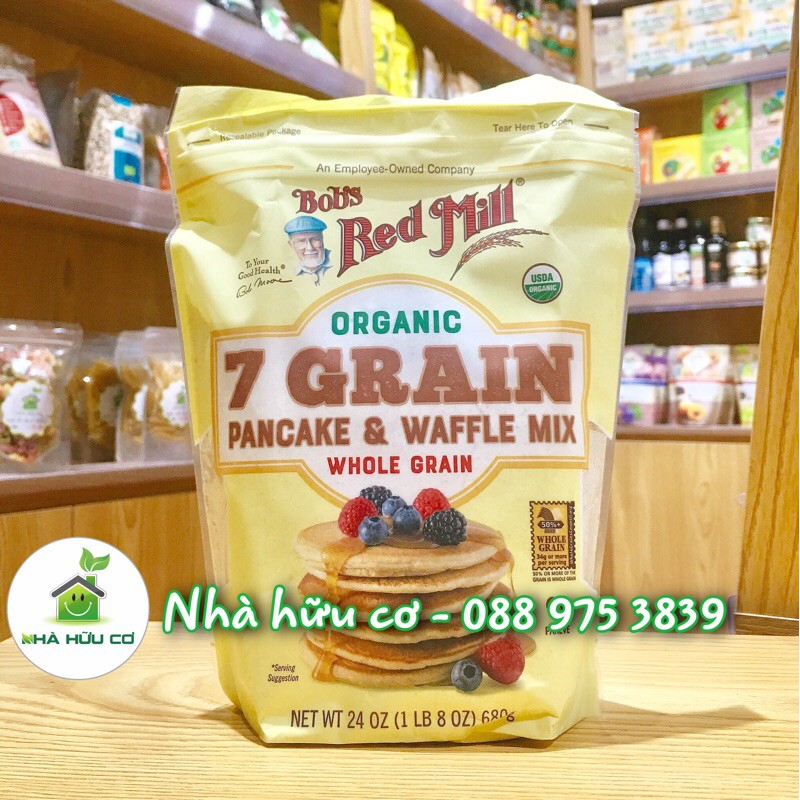 Bột làm bánh Pancake nguyên cám hữu cơ Bob's Red Mill - Date: 10/2021 - (Shop Nhà Hữu Cơ)