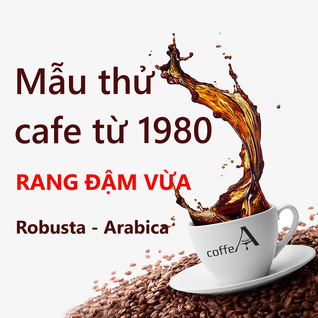 Cà phê nguyên chất, Arabica Robusta rang xay ĐẬM VỪA, pha phin pha máy, không bán G7 NESCAFE gói 20g