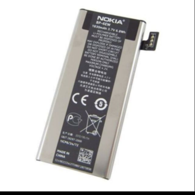 PIN NOKIA BP-6EW DÙNG CHO NOKIA LUMIA 900 bảo hành 6 tháng