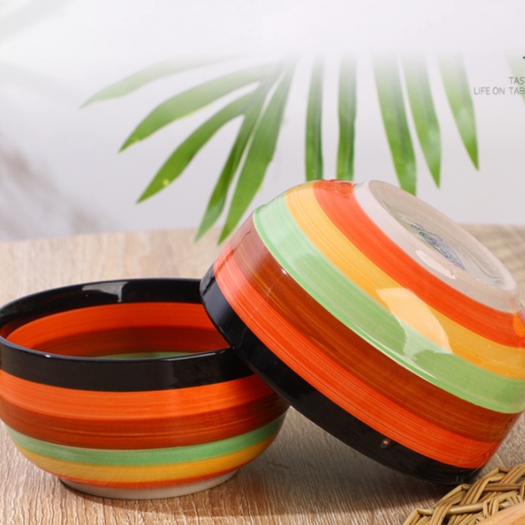 Chén Đĩa Gốm Cầu Vồng Bát Tràng Đủ Loại, Màu Sắc Tươi Sáng, Xinh Xắn