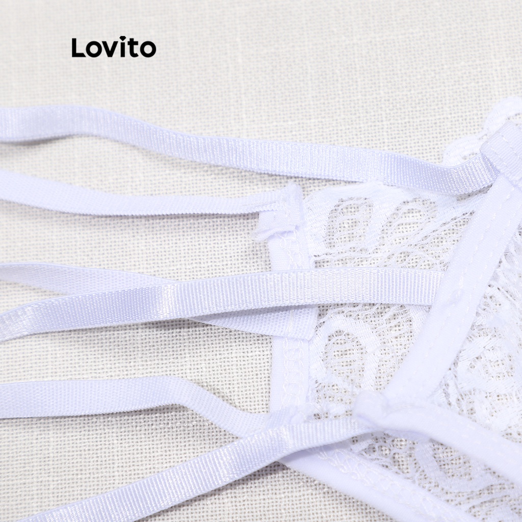 Lovito Áo lót ren không gọng ôm dáng gợi cảm L00003 (Trượu đỏ rượu vang) | BigBuy360 - bigbuy360.vn