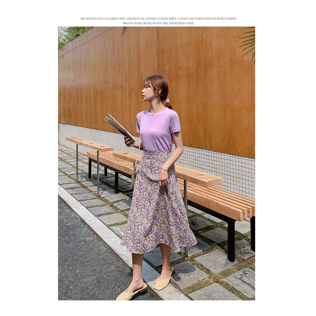 CHÂN VÁY HOA NHÍ MIDI DỊU DÀNG