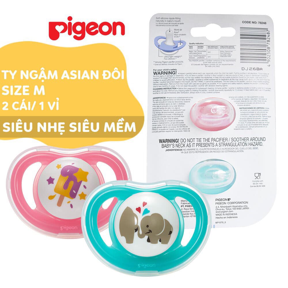 Ti Ngậm Pigeon Mini Light Cho Bé Đơn