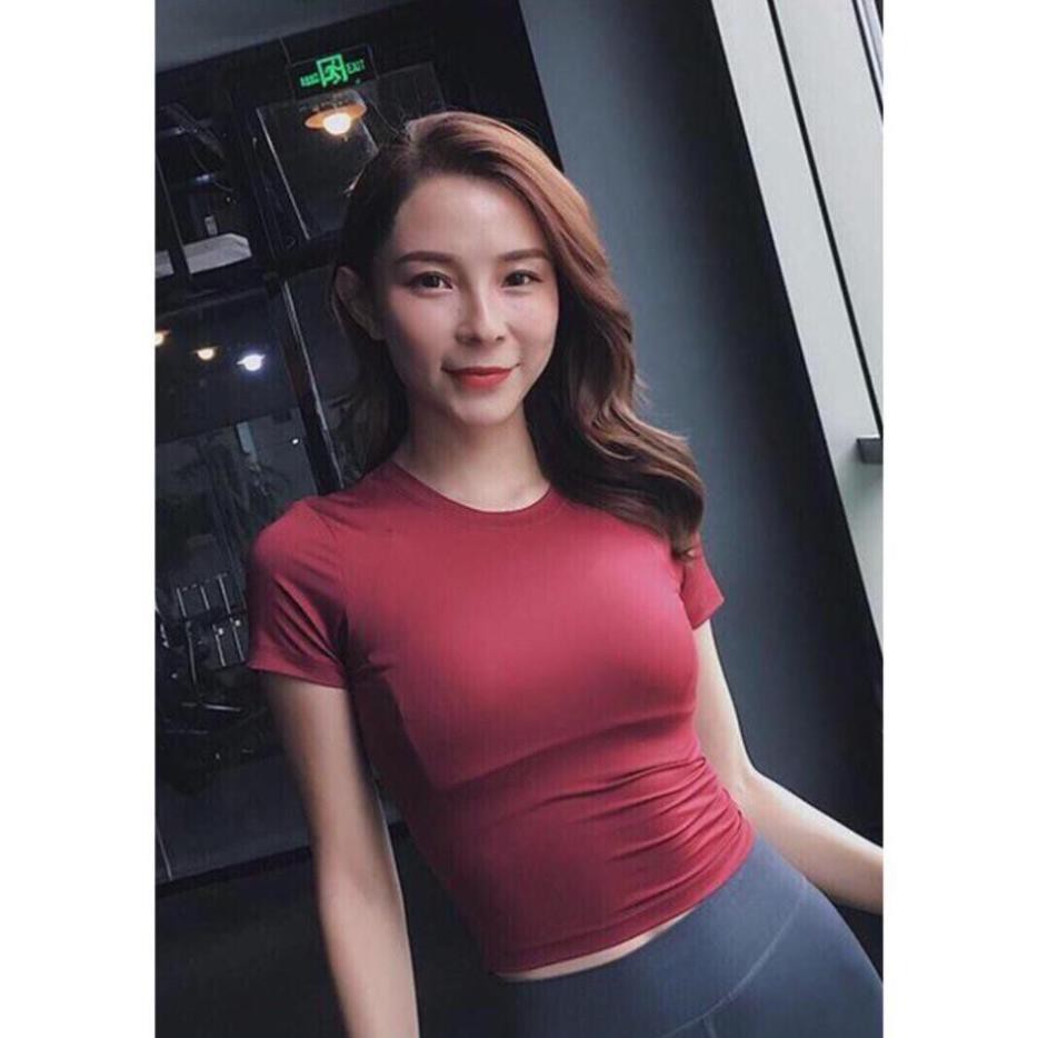 [EMMA] Áo Tập Gym Nữ Yoga [CROPTOP] Trơn Màu Basic Đa Dụng [ĐỒ TẬP]