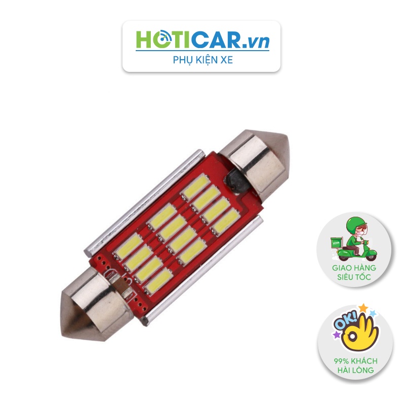Bóng LED trần, đọc sách, cốp, chip 4014 festoon F4014-12 kích thước 31mm