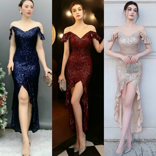 Đầm Dạ Hội Đuôi Cá Kim Sa Cao Cấp - YB20623