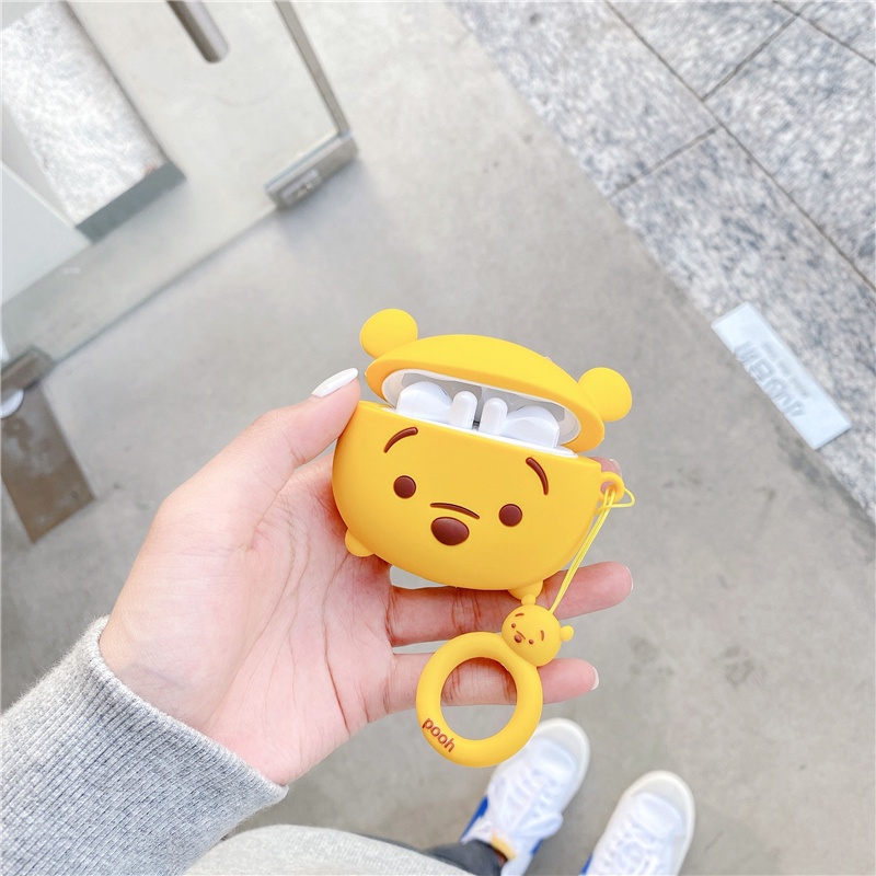 Vỏ Bảo Vệ Hộp Sạc Tai nghe không dây AirPods 1 2 3 4 Pro inPods i12 i12s Pro Bằng Silicon Mềm Họa Tiết Hoạt Hình Dễ Thương