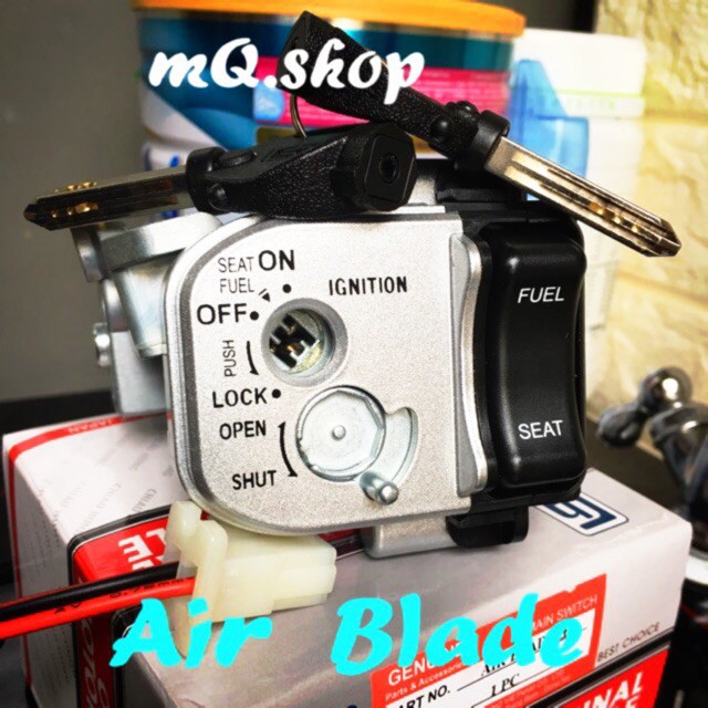 BỘ Ổ KHOÁ XE AIR BLADE 2008-2015 (6 VÀ 8 CẠNH)