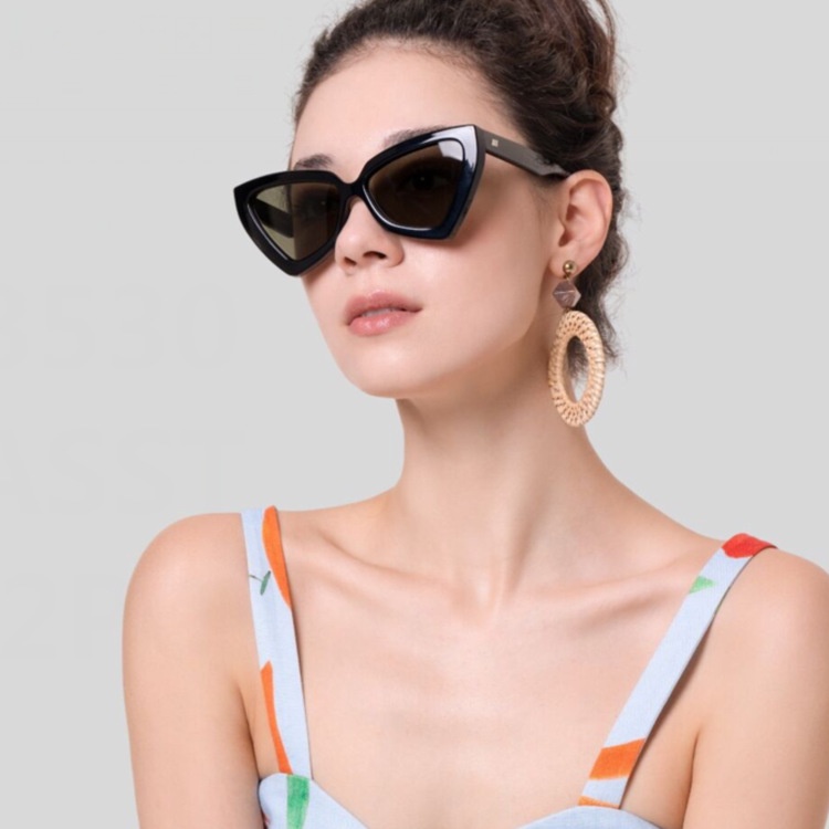 Kính Mát Hình Mắt Mèo Chống Tia UV Thời Trang Cho Nữ