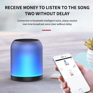 Loa Bluetooth 5.0 Mini Có Đèn Led Và Phụ Kiện