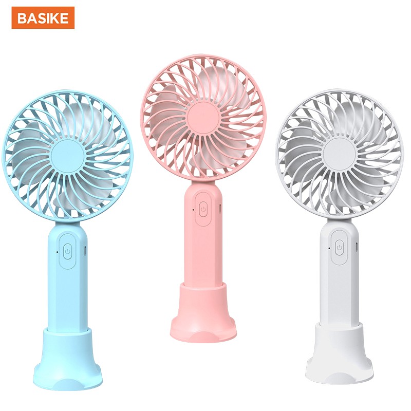 Quạt Cầm Tay BASIKE-FA15 Thiết Kế Nhỏ Gọn Với 3 Mức Điều Chỉnh Tốc Độ Tích Hợp Cáp Sạc