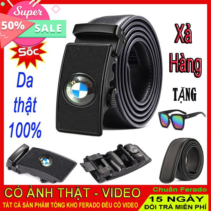Dây thắt lưng nam tặng kính mắt thời trang