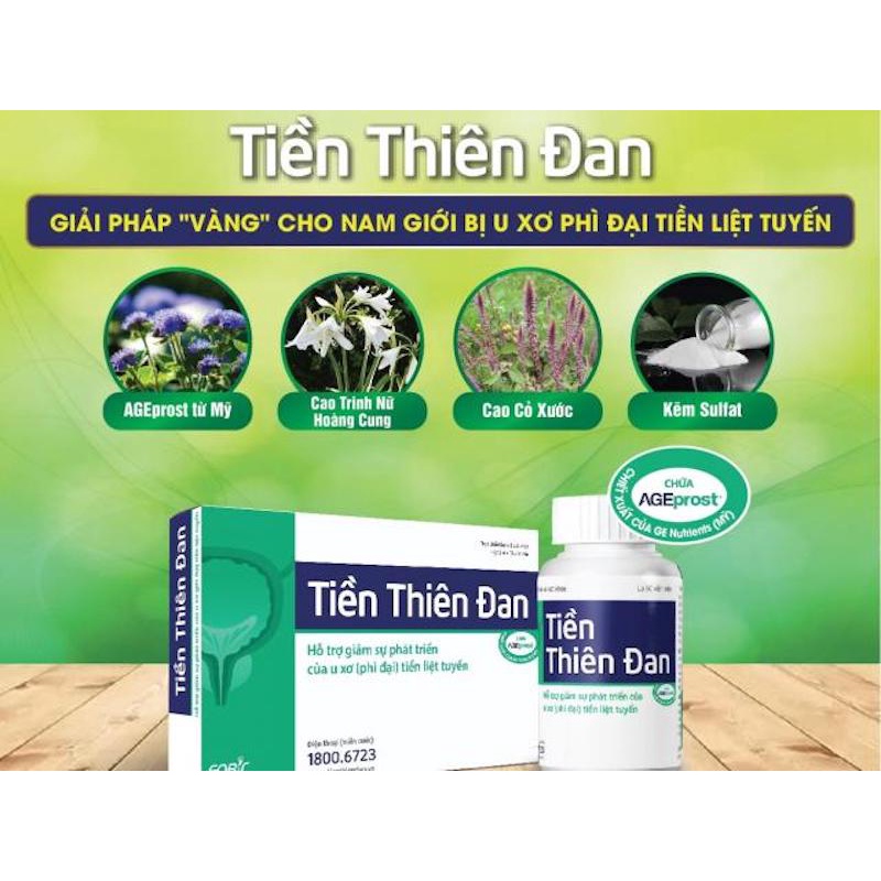 TPBVSK: TIỀN THIÊN ĐAN - Hỗ trợ giảm u xơ, phì đại tiền liệt tuyến.
