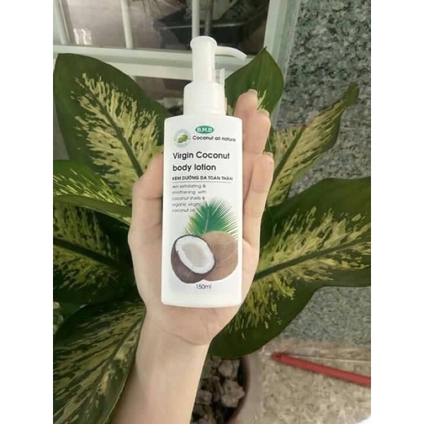 Dưỡng thể toàn thân dừa BMB dưỡng da body trắng mịn, dưỡng ẩm, an toàn cho mẹ bầu và da nhạy cảm