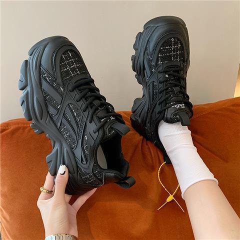 Giiony th Tao Tenceng Chi Giày Thể Thao Đường Phố Đế Dày 5cm Nhỏ Phong Cách Thời Trang Thu Đông Dễ Phối Đồ Cho Nữ