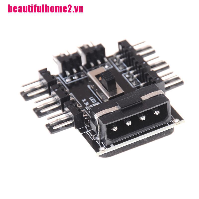 Bộ Chia Cổng Quạt Tản Nhiệt Ide Molex 1 Sang 8 Cổng 3 Pin