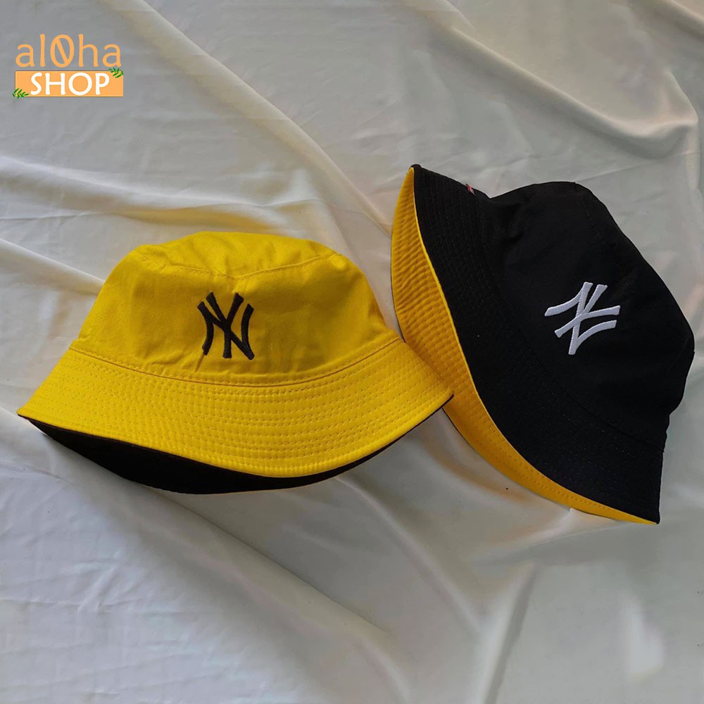 Nón bucket 2 mặt chữ NY - mũ tai bèo Ulzzang phong cách, cá tính Unisex nam nữ