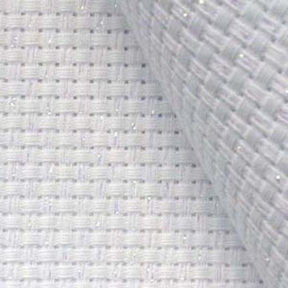 Vải aida kim tuyến 14ct, 11ct 9 (trắng, bao bố)