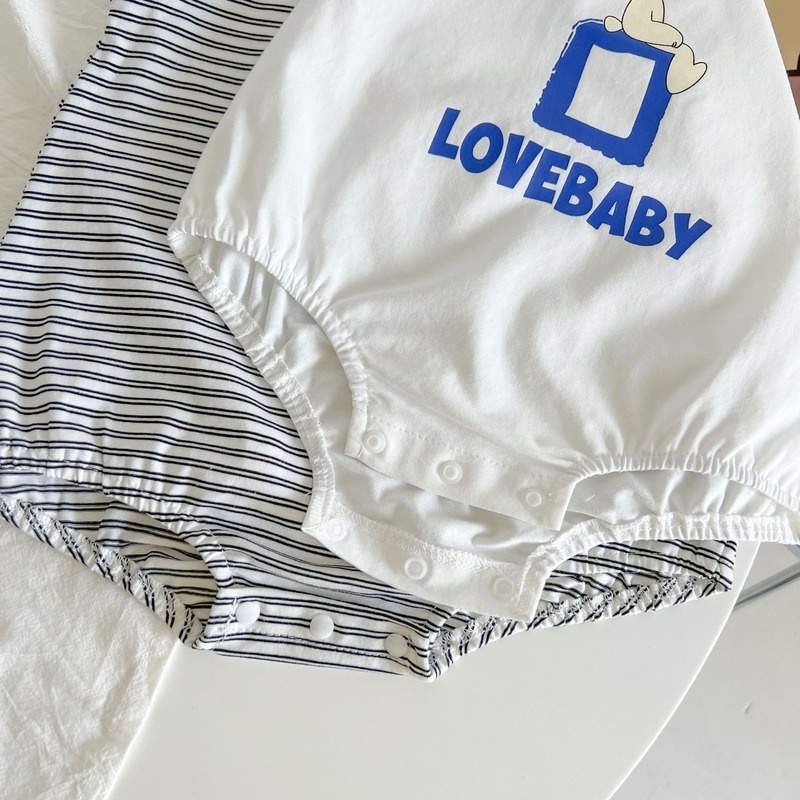 Bộ Áo Liền Quần Bằng Cotton Không Tay Thời Trang Mùa Hè Cho Bé Sơ Sinh 0-2 Tuổi