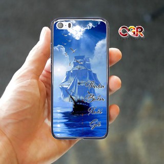 Ốp lưng IPHONE 5/5s dẻo mịn hoạ tiết Thư Pháp [ NHẪN, THUẬN BUỒM XUÔI GIÓ ]