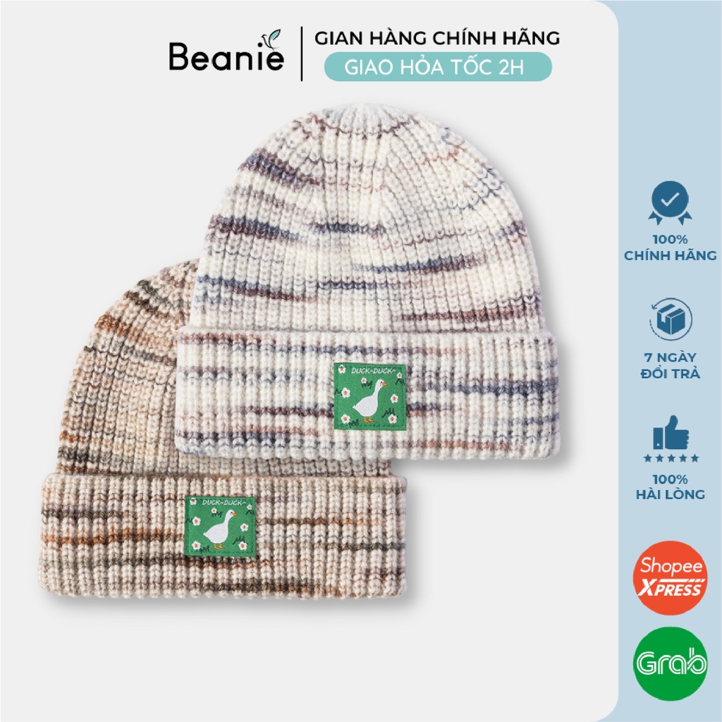 Mũ Len Thiêu Họa Tiết Con Vịt BEANIE Thời Trang Hàn Quốc, Nón Len Đẹp Unisex Nam Nữ Nhiều Màu Phong Cách Hip Hop B005