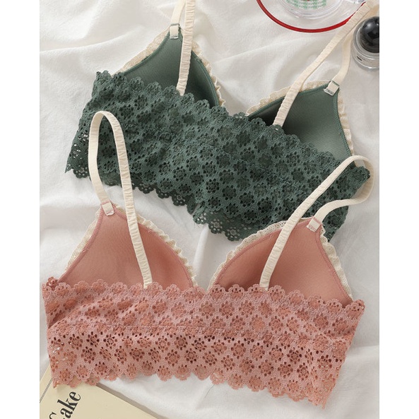 Áo Ngực Mềm Không Đường May Cài Khóa Trước Size 32-38AB Thời Trang Cho Nữ