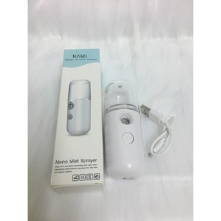 Máy Phun Sương-Xịt Khoáng Nano mini Tạo Ẩm Cho Da màu Trắng