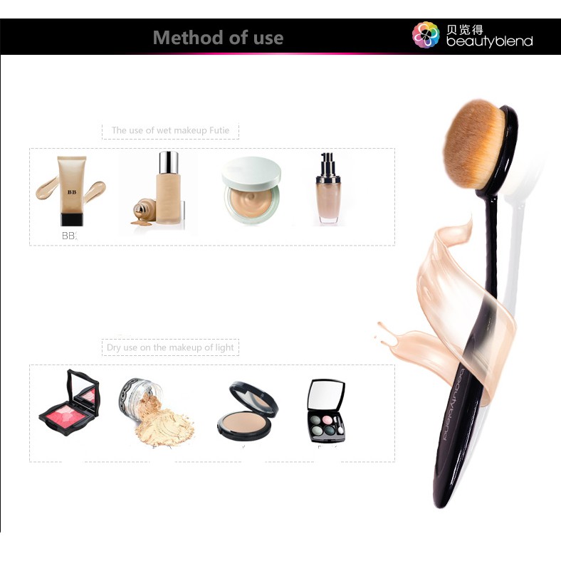 Cọ Tán Nền Makeup Chuyên Dụng BLD Beauty &amp; Blend Foundation Brush Base Make Beauty More Simple