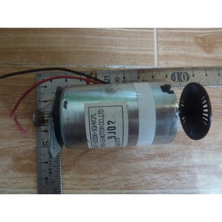 DC motor 12v-24v Korea 6200rpm chế quạt có tuốc năng , trục 2 đầu