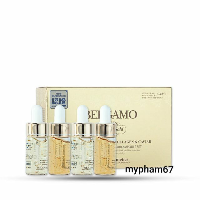 Tinh chất Serum Bergamo Luxury Gold Collagen & Caviar 13ml