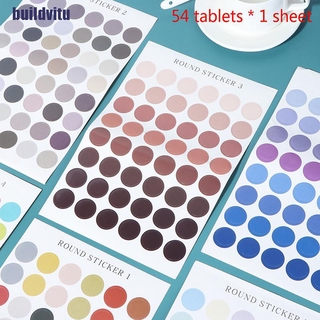 1 Cuộn Miếng Dán Chấm Bi Nhiều Màu Trang Trí Sổ Tay DIY