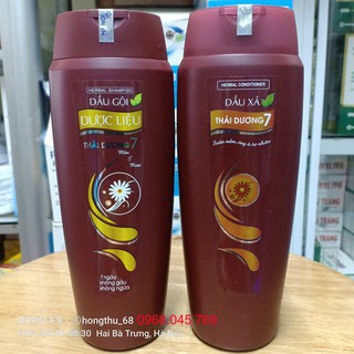 Cặp dầu gội-xả Thái Dương 7 lọ 200ml